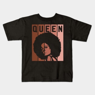 Black Queen Black Girl Magic Black Girls Melanin Gift Kids T-Shirt